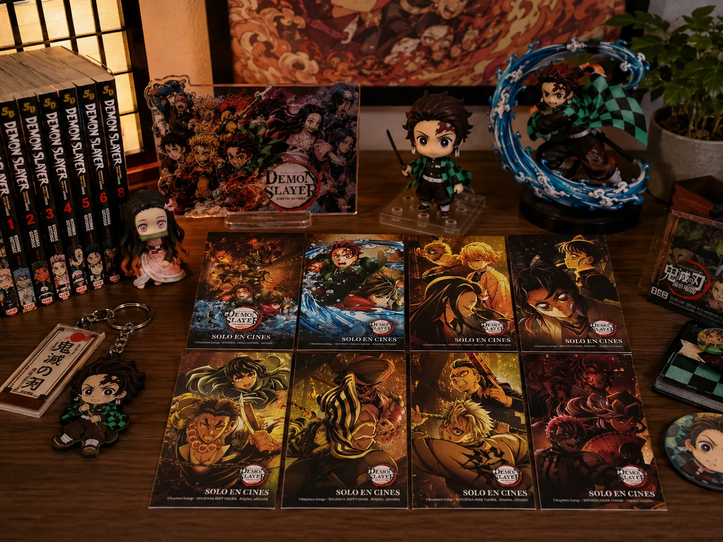 Set 8 cartas Kimetsu no Yaiba La Fortaleza Infinita