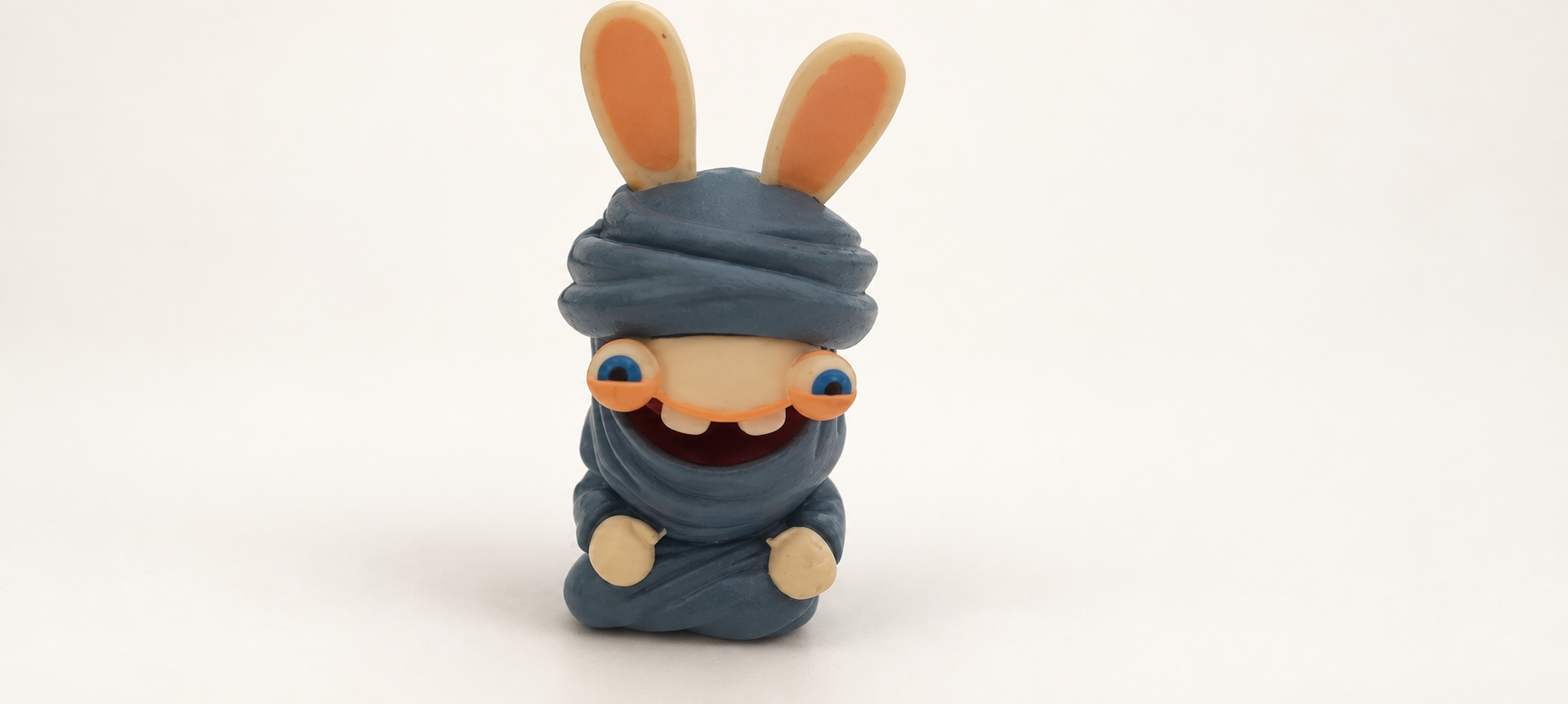 Figura Rabbid árabe / momia de Rayman Raving Rabbids